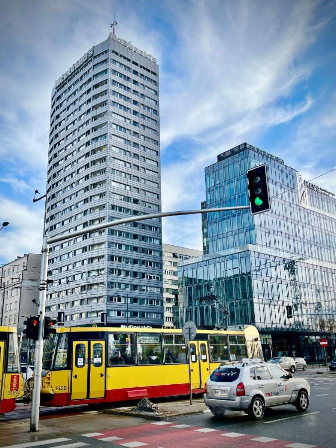Super Apartament Blue Scisle Centrum Dwie Linie Metra Netflix Wifi 300 Mbs Panorama Miasta Варшава Екстериор снимка