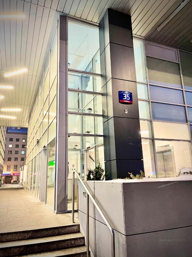 Super Apartament Blue Scisle Centrum Dwie Linie Metra Netflix Wifi 300 Mbs Panorama Miasta Варшава Екстериор снимка