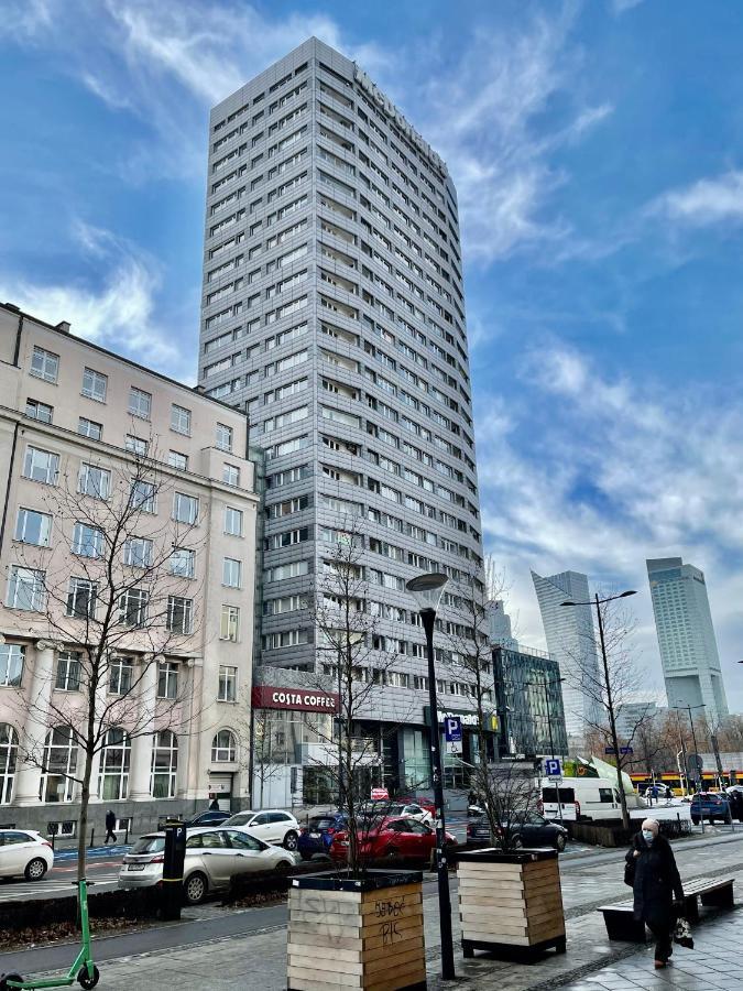 Super Apartament Blue Scisle Centrum Dwie Linie Metra Netflix Wifi 300 Mbs Panorama Miasta Варшава Екстериор снимка