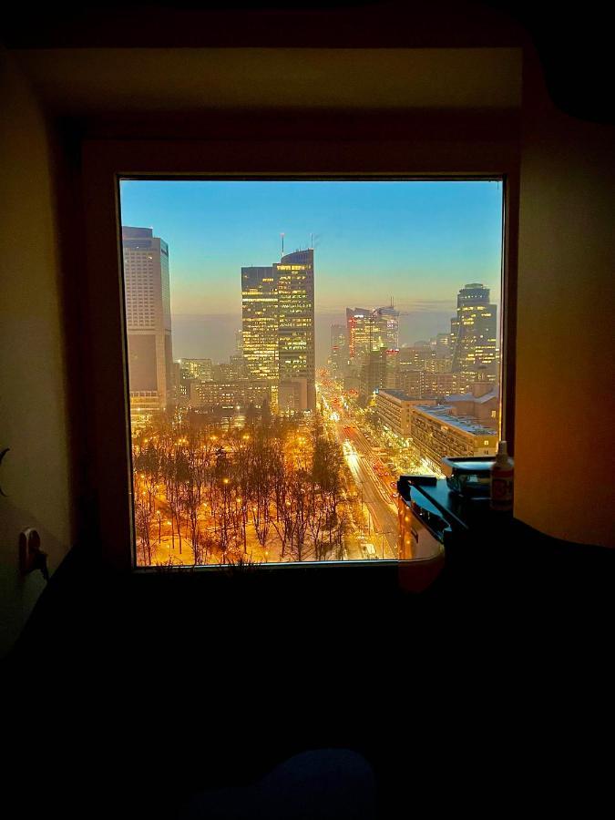 Super Apartament Blue Scisle Centrum Dwie Linie Metra Netflix Wifi 300 Mbs Panorama Miasta Варшава Екстериор снимка