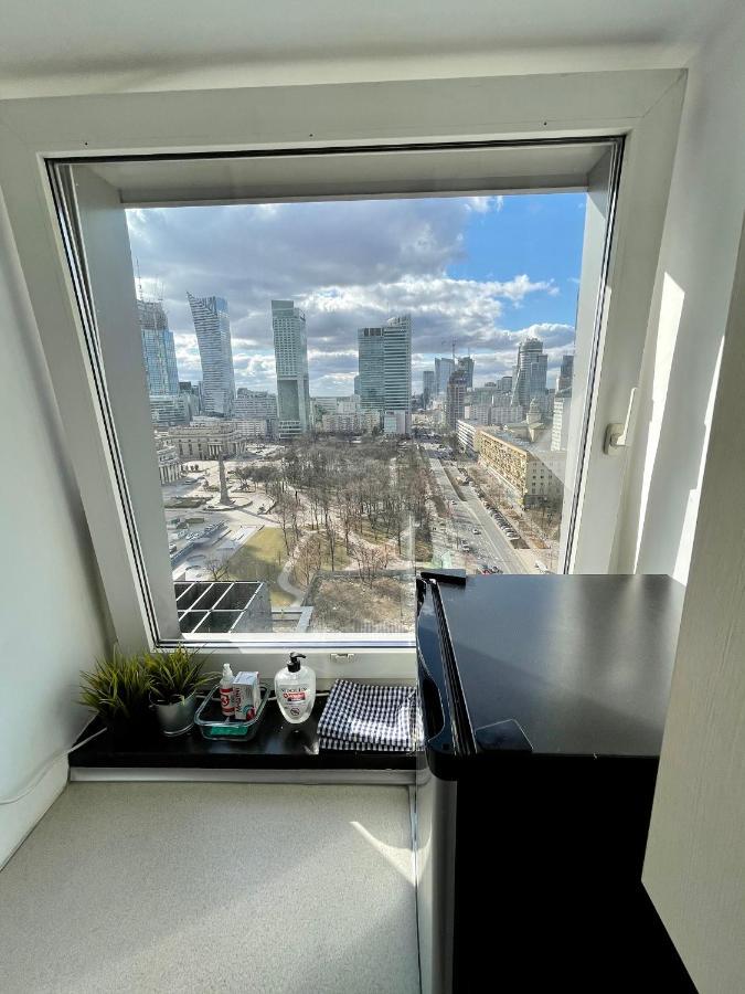 Super Apartament Blue Scisle Centrum Dwie Linie Metra Netflix Wifi 300 Mbs Panorama Miasta Варшава Екстериор снимка